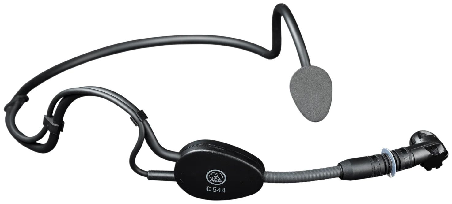 Микрофон с оголовьем черного цвета AKG C544L