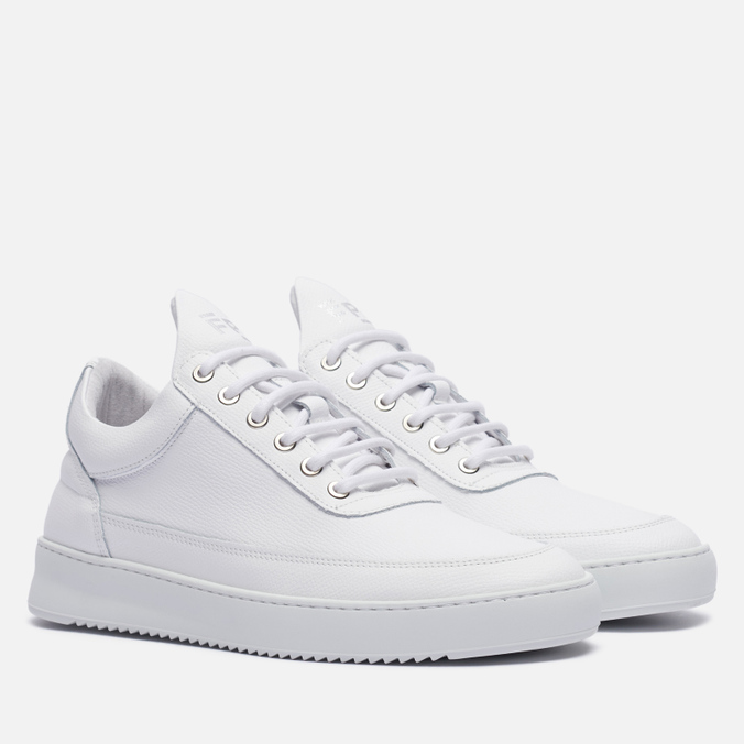 фото Кроссовки женские filling pieces low top ripple crumbs белые 12.5 us