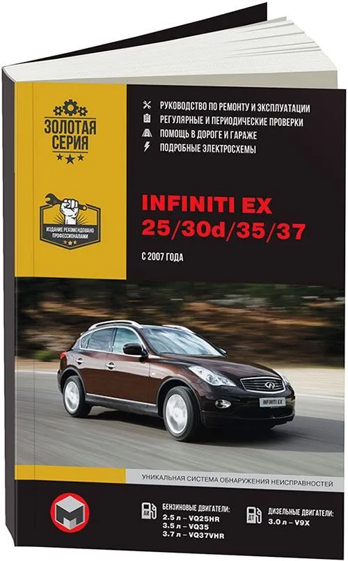 

Книга Infiniti EX25/EX30d/EX35/EX37 (с 2007) Ремонт.Эксплуатация