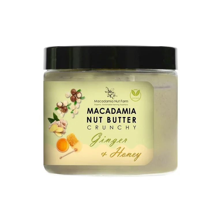 

Паста ореховая из ореха Макадамия хрустящая с медом и имбирем Macadamia Nut 180г