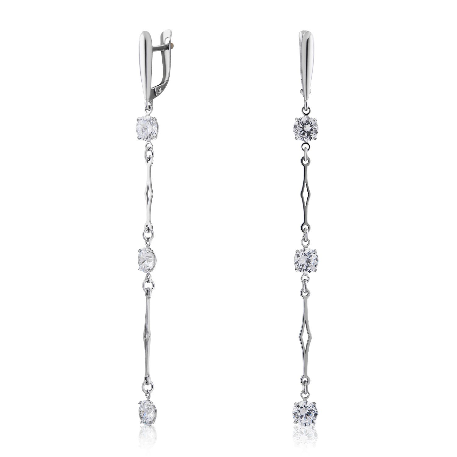 

Серьги из серебра с фианитом ЮВЕЛИР КАРАТ 2129421/9, 2129421/9