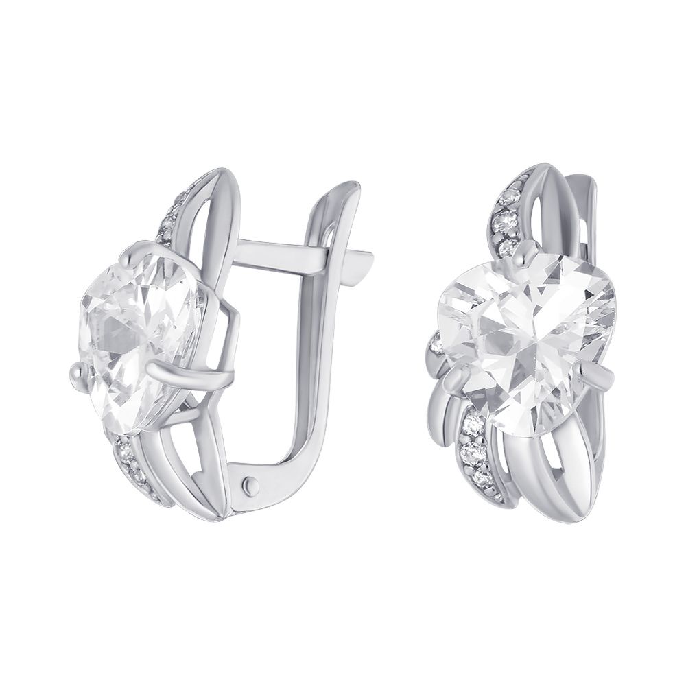

Серьги из серебра с фианитом ЮВЕЛИР КАРАТ 2124996/9, 2124996/9