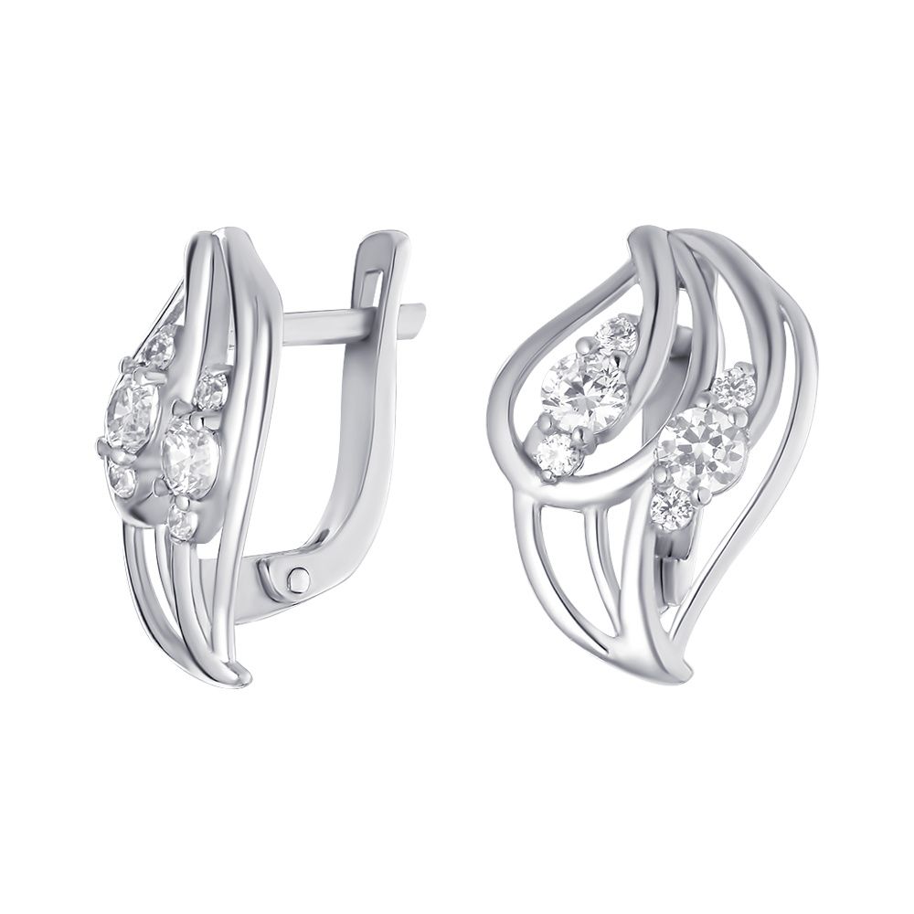 

Серьги из серебра с фианитом ЮВЕЛИР КАРАТ 2125849/9, 2125849/9
