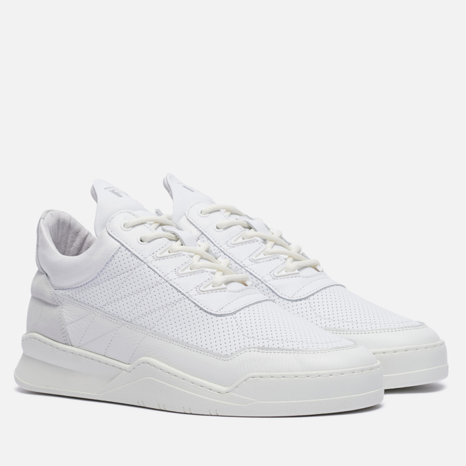 фото Кроссовки мужские filling pieces low top ghost tweek белые 10 us