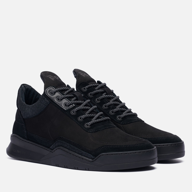 фото Кроссовки мужские filling pieces low top ghost decon черные 11 us