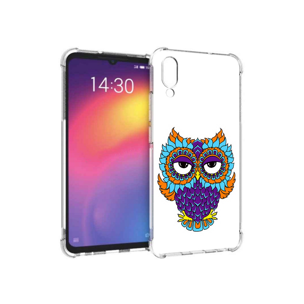 

Чехол MyPads Tocco для Meizu Note 9 Цветная сова (PT134513.88.198), Прозрачный, Tocco