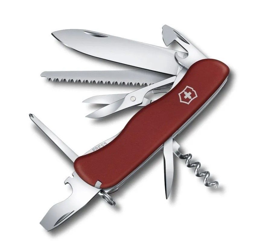 

Швейцарский нож Victorinox Outrider 0.8513 (111 мм, 14 функций), Красный;серебристый, Outrider