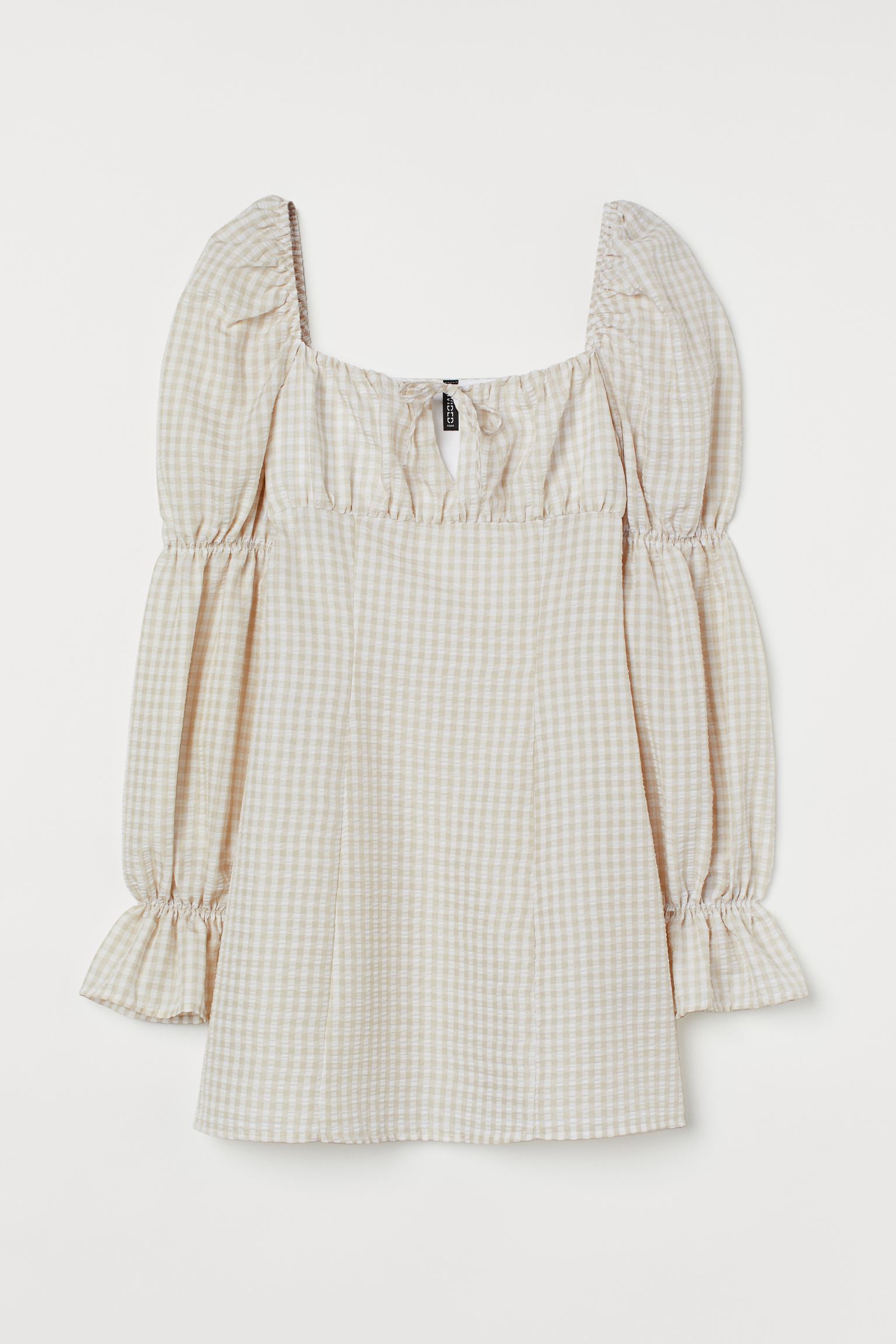 

Платье женское H&M 967065001 бежевое 38 EU, Бежевый, 9670650