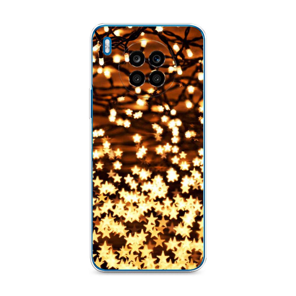 

Чехол на Huawei Nova 8i "Новогодняя гирлянда", Золотистый, 6106450-5