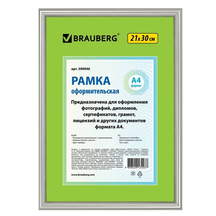 

Набор из 5 шт, Рамка 21х30 см (390946), Серебристый