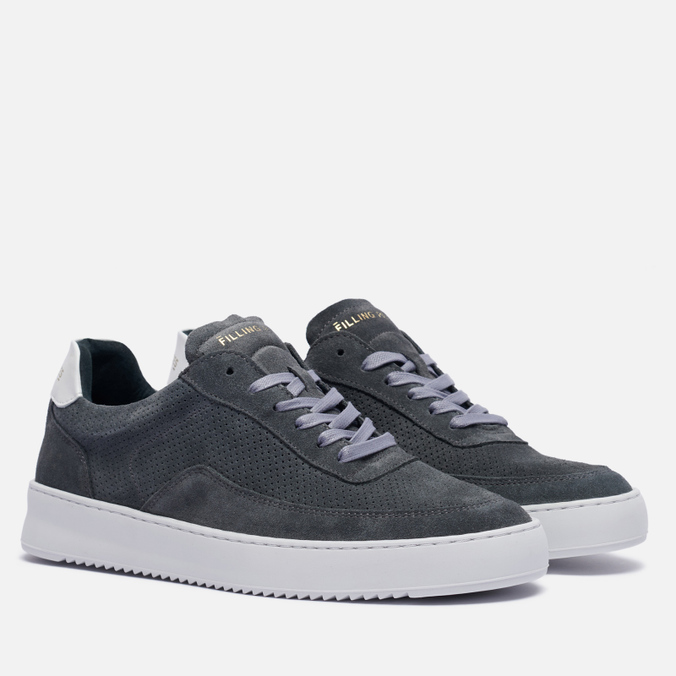 фото Кроссовки мужские filling pieces mondo perforated серые 9.5 us