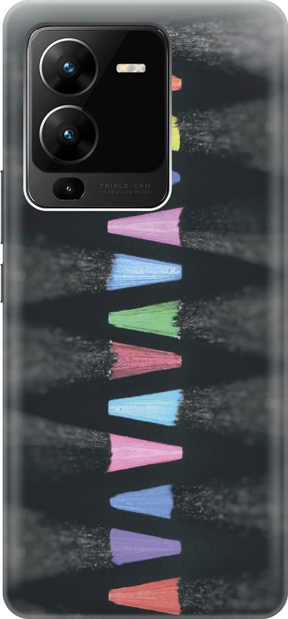 Силиконовый чехол на Vivo V25 Pro 5G с принтом 