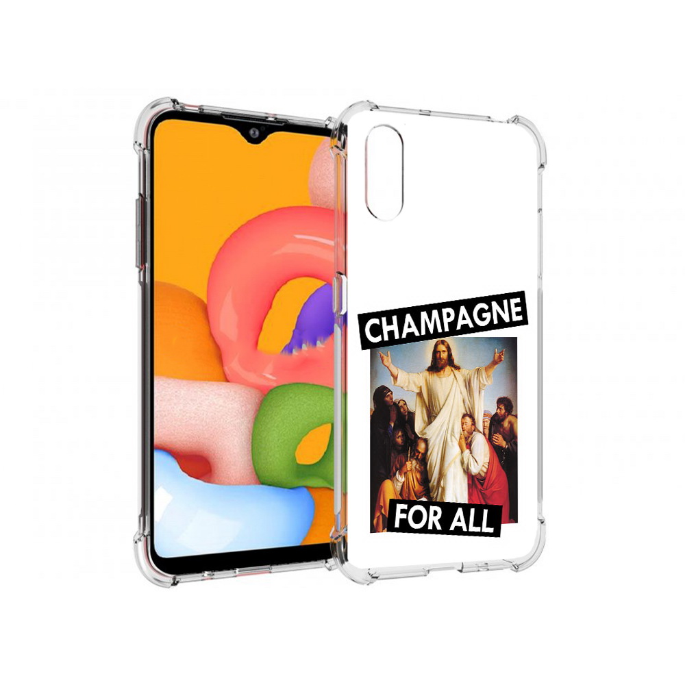 

Чехол MyPads Tocco для Samsung Galaxy A01 шампанское (PT144711.509.697), Прозрачный, Tocco