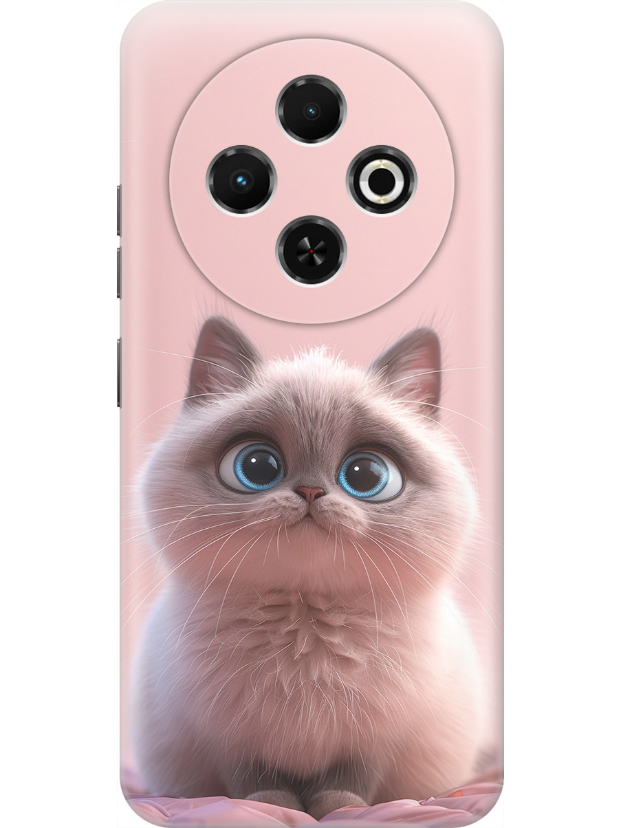 

Силиконовый чехол на Tecno Spark 30C с принтом "Милейший котик", Прозрачный;розовый;серый, 786716311