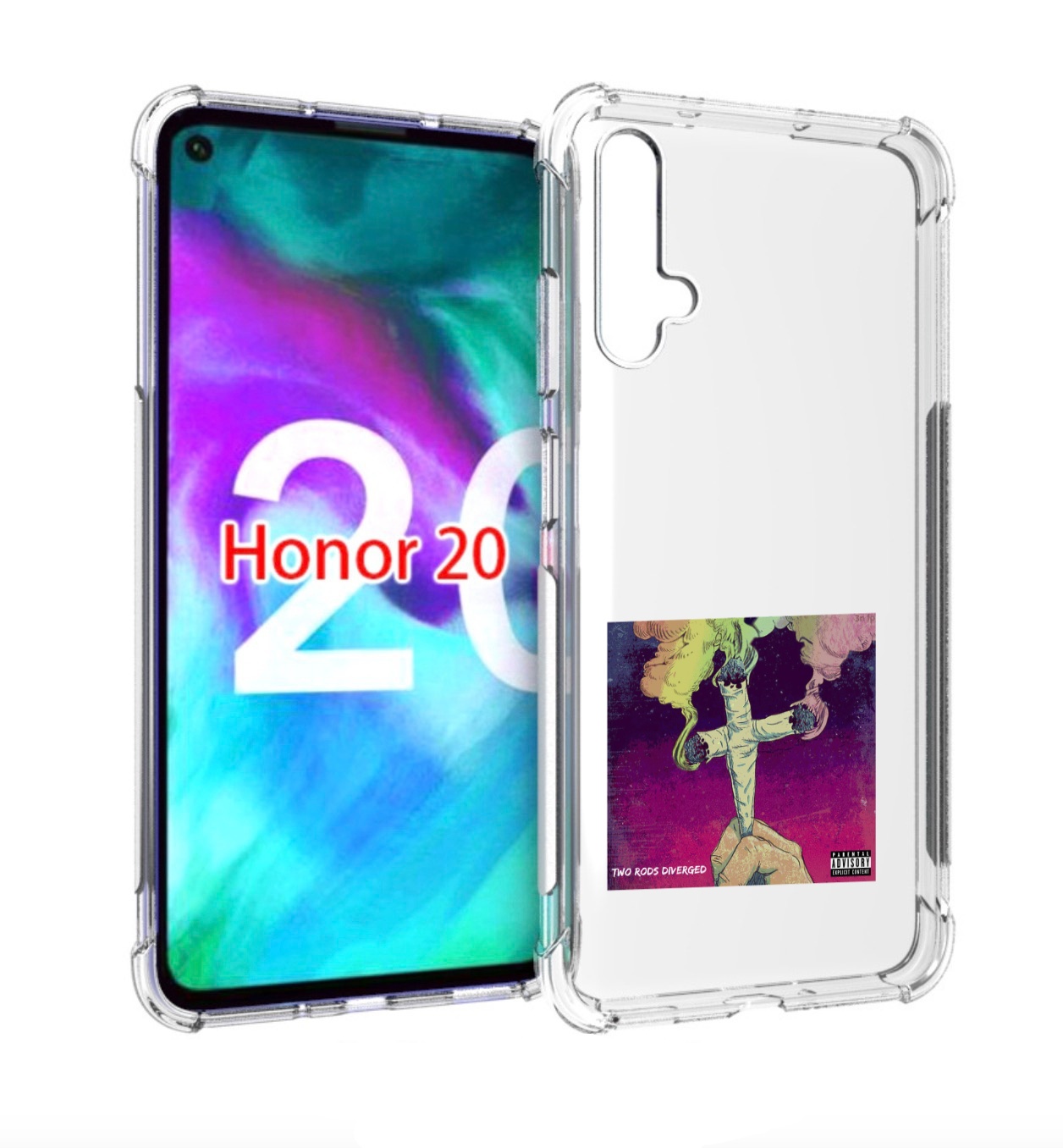 

Чехол бампер MyPads сигаретный крест для Honor 20, Прозрачный, Tocco