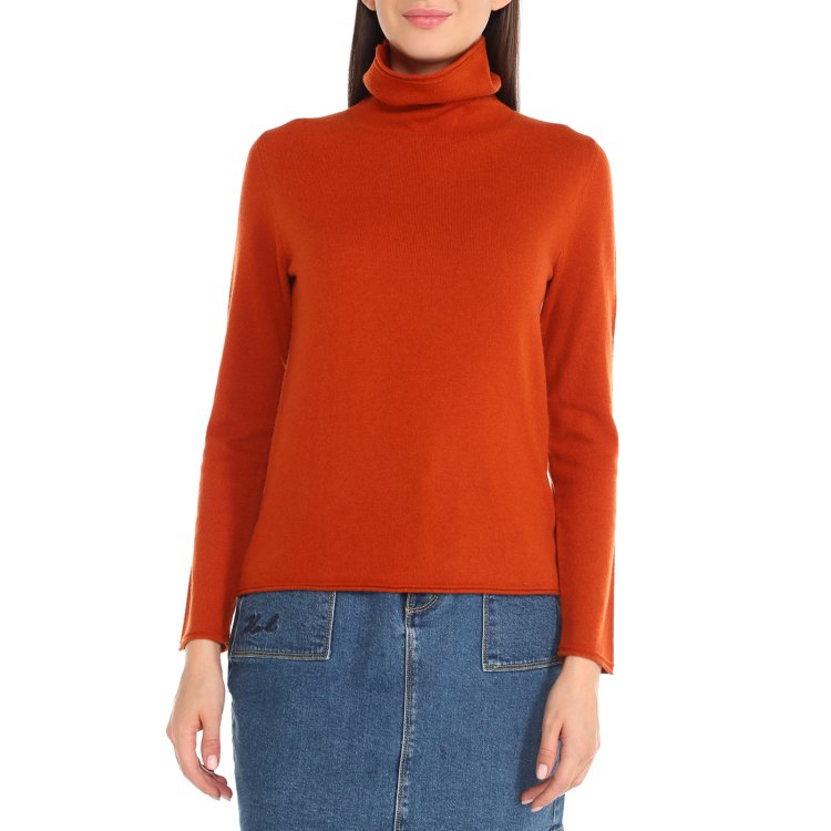 

Водолазка женская Maison David NZ2806 оранжевая 2XL, Оранжевый, NZ2806