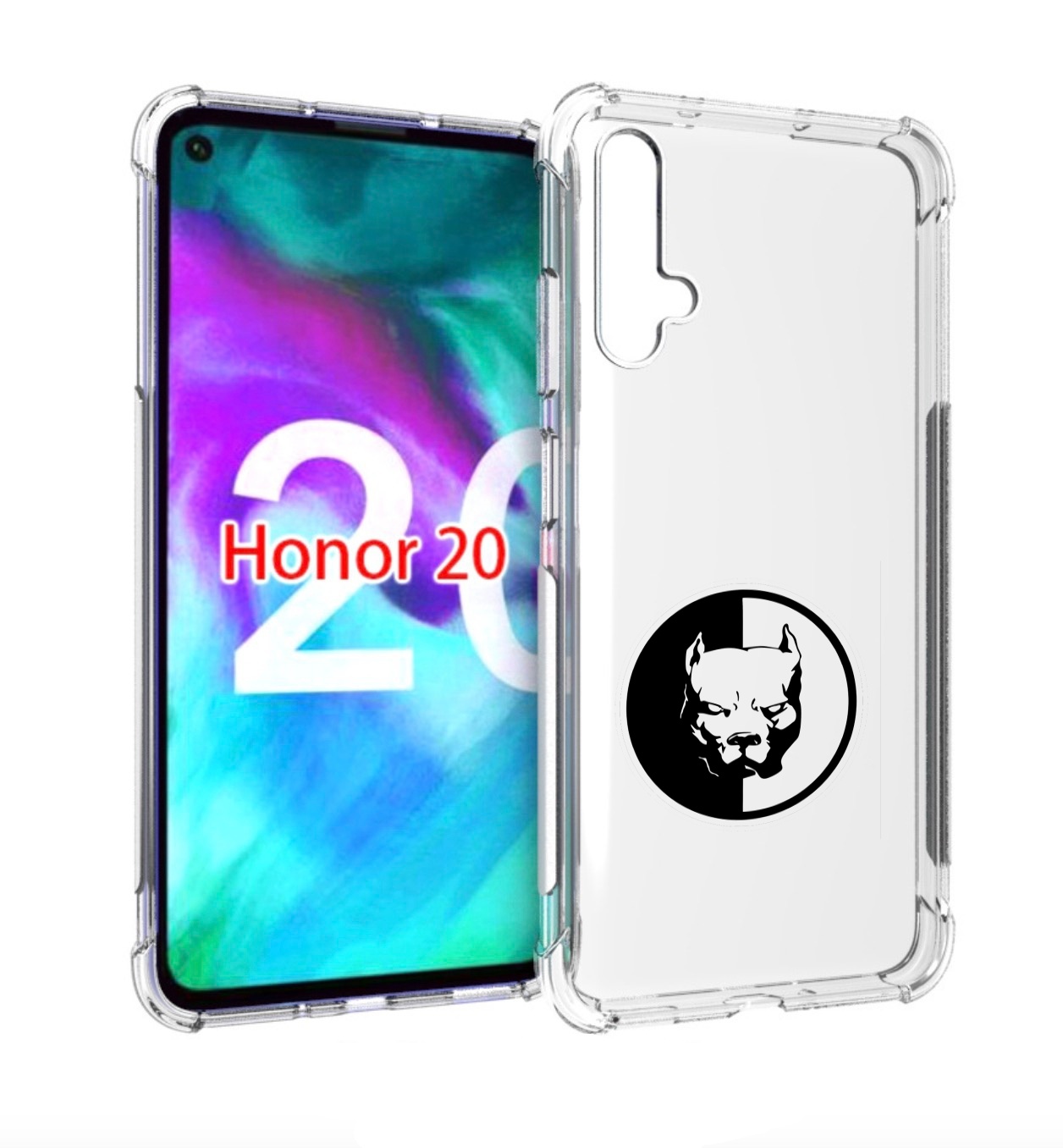 

Чехол бампер MyPads смотра мужской для Honor 20, Прозрачный, Tocco