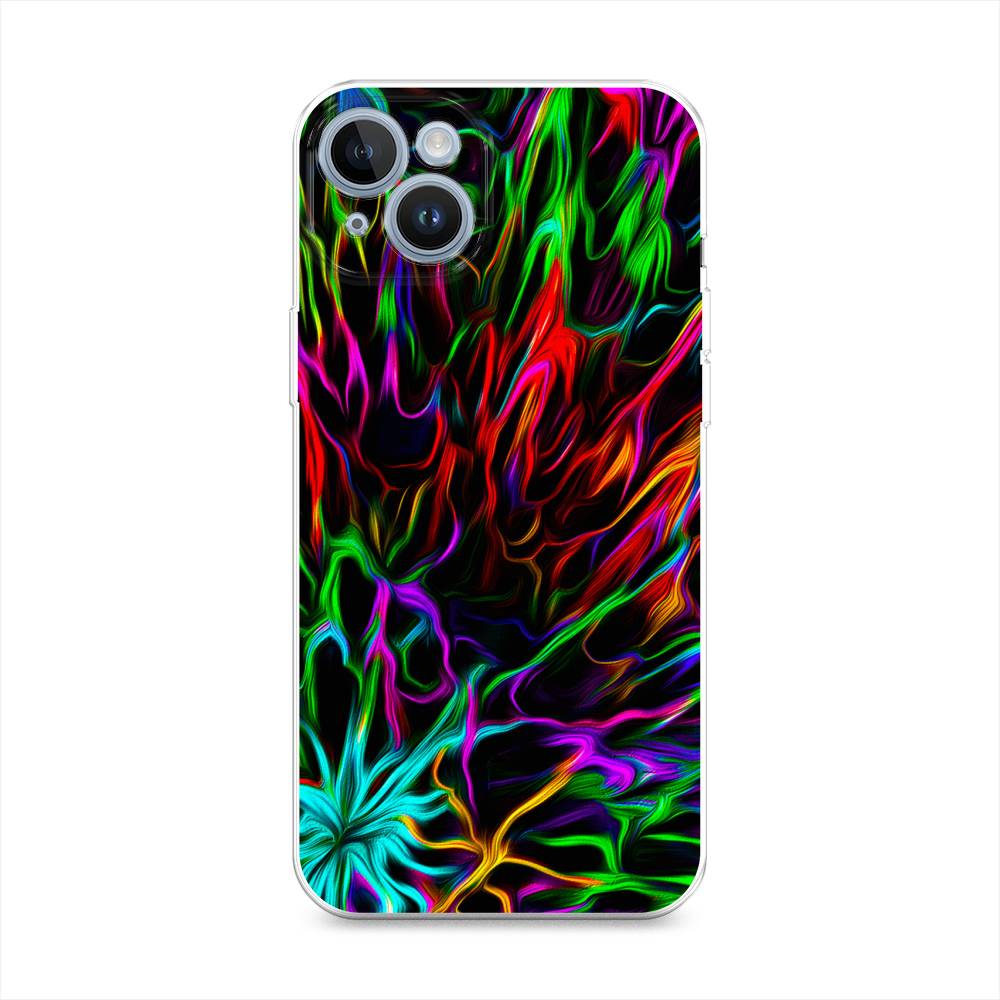 

Чехол на Apple iPhone 14 "Разноцветные разводы", Голубой;зеленый;оранжевый, 15150-3