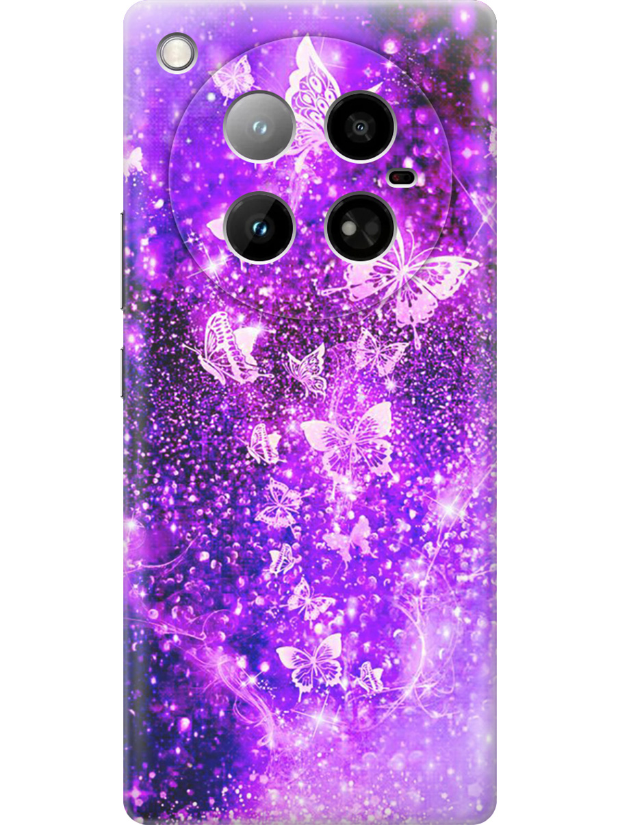 

Силиконовый чехол на Infinix Zero 40 4G с принтом "Фиолетовые бабочки", Прозрачный;фиолетовый;черный, 786722321