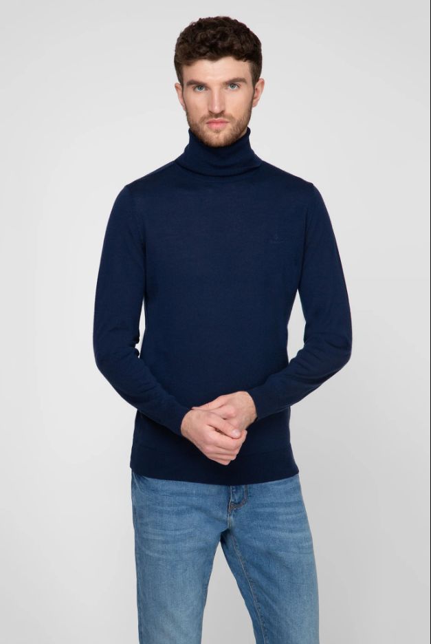 Свитер мужской GANT 8050068 синий 4XL