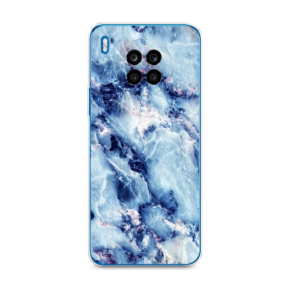 

Чехол на Huawei Nova 8i "Мрамор с синими прожилками", Синий, 6106450-3