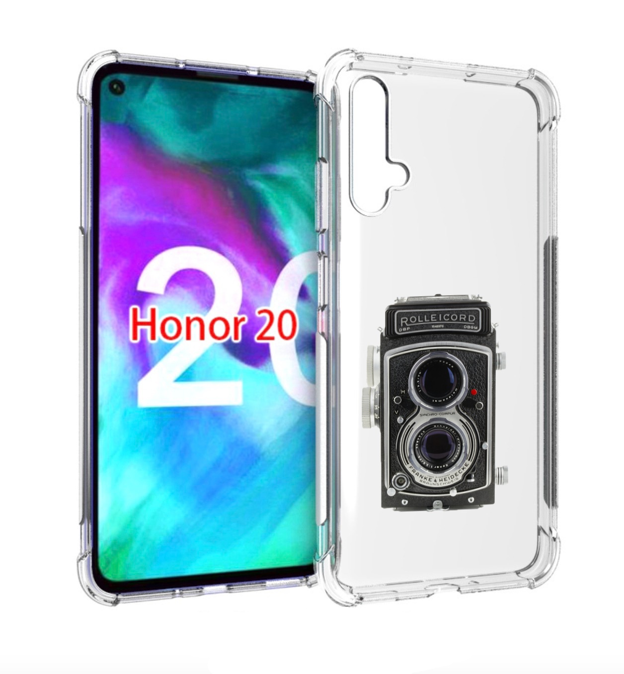 

Чехол бампер MyPads старый проектор для Honor 20, Прозрачный, Tocco