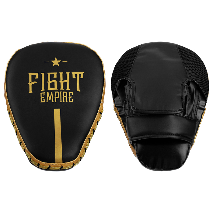 

FIGHT EMPIRE Лапа боксёрская FIGHT EMPIRE PRO, 1 шт., цвет чёрный/золотой, Черный;золотистый, 4154067