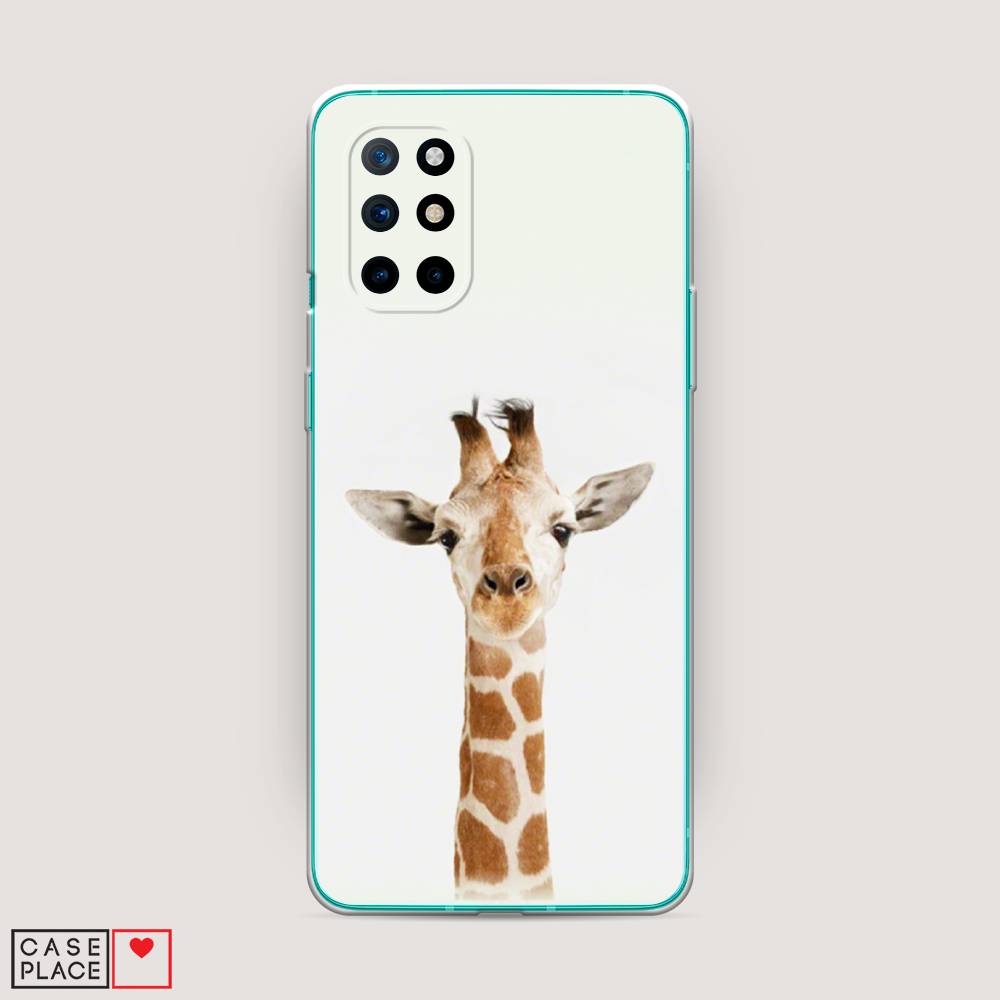 

Чехол на OnePlus 8T "Любопытный жираф", Бежевый;коричневый, 151150-1