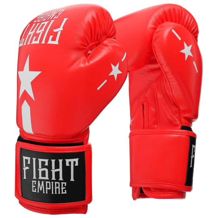 

Перчатки боксёрские FIGHT EMPIRE, 10 унций, цвет красный, 4153918