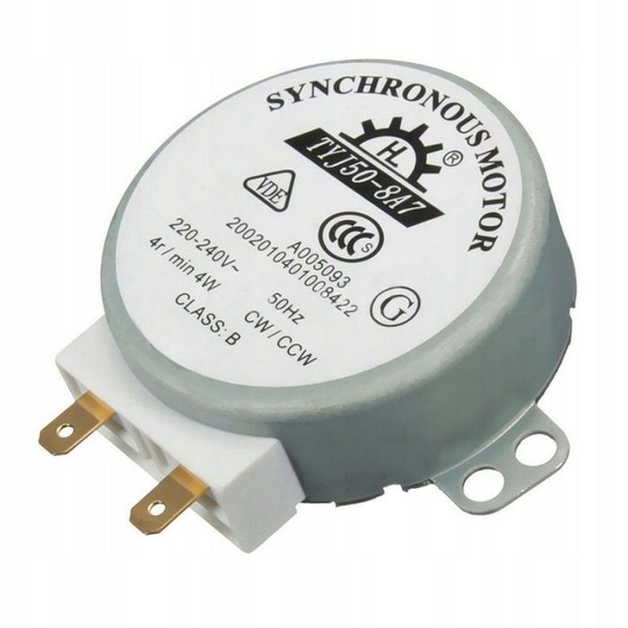 

Двигатель для микроволновой СВЧ печи OEM TYJ50-8A7, Белый;серый, TYJ50-8A7
