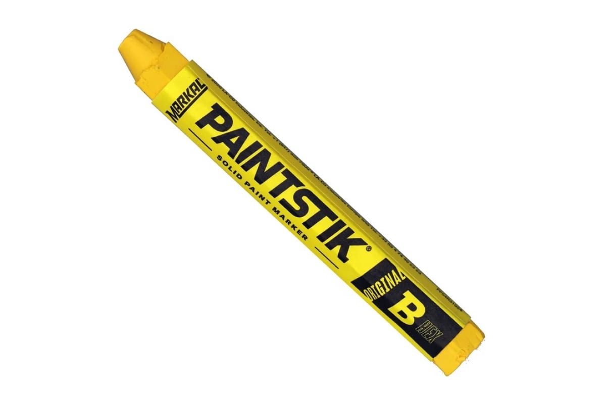 Твердый маркер-краска Markal B Paintstik 1/2 желтый 80251