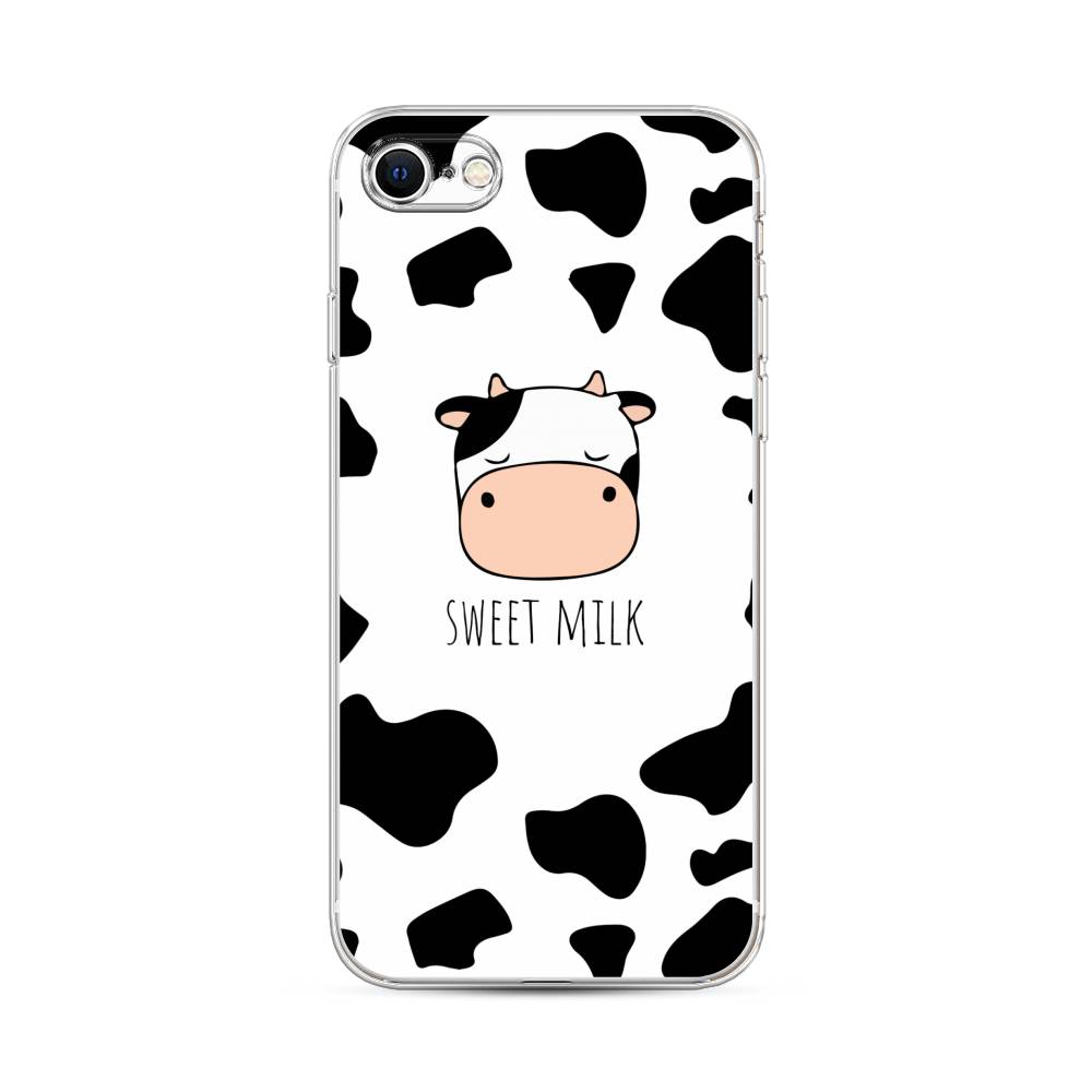 

Чехол на Apple iPhone 7 "Sweet milk", Розовый;белый;черный, 14850-1