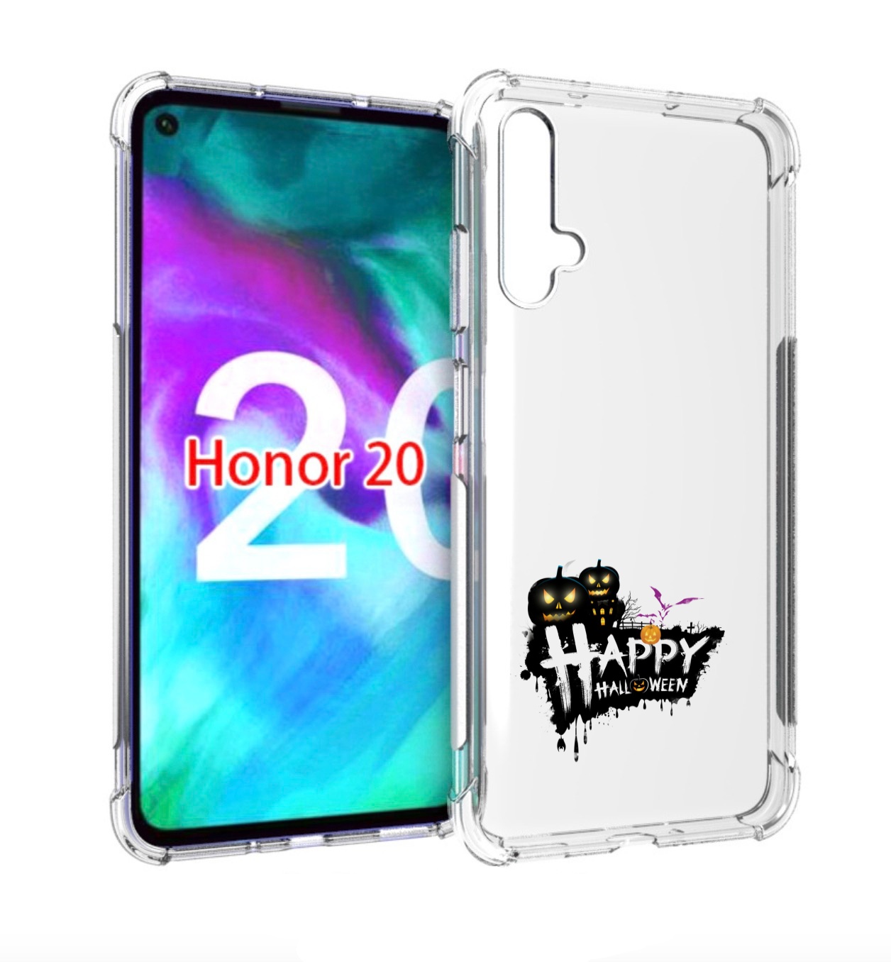 

Чехол бампер MyPads счастливого хэллоуина для Honor 20 Honor, Прозрачный, Tocco