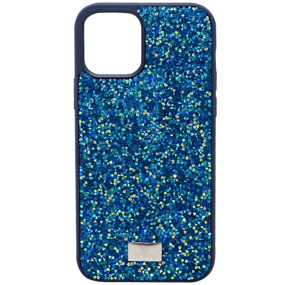 фото Чехол со стразами сваровски для iphone 12 mini, тихоокеанский синий, igrape