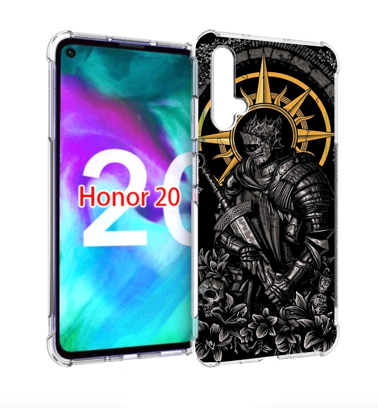 

Чехол бампер MyPads темный железный рыцарь для Honor 20, Прозрачный, Tocco