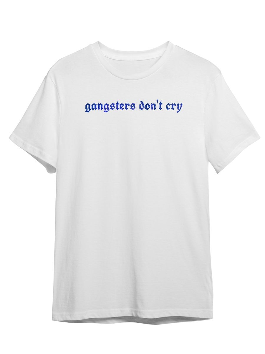 

Футболка унисекс Каждому Своё Gangsters don’t cry/OG/Гангстер STGO15GB белая 3XL, "Gangsters don’t cry/OG/Гангстер" STGO15GB