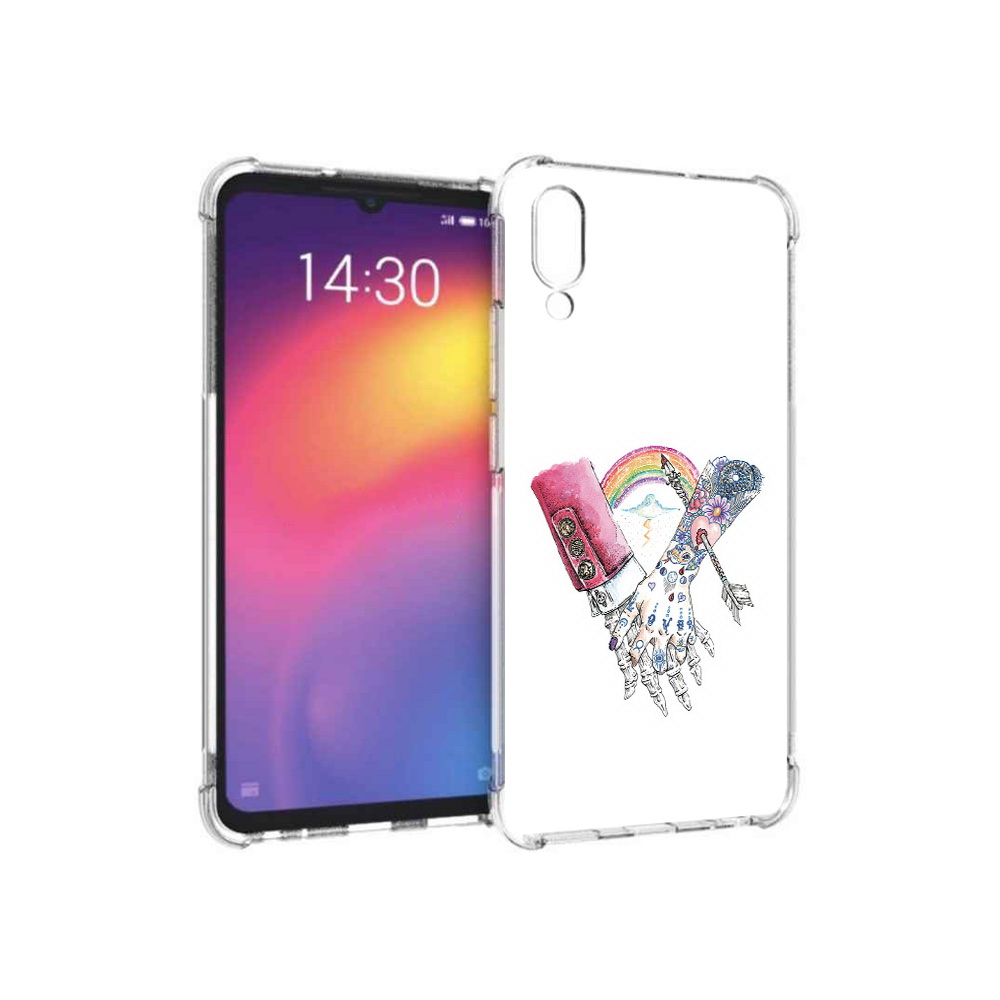 Чехол MyPads Tocco для Meizu Note 9 абстракция руки в татуировках (PT134513.88.212)