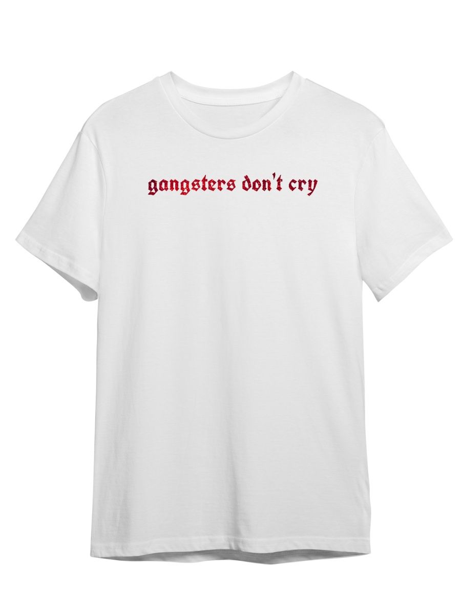 

Футболка унисекс Каждому Своё Gangsters don’t cry/OG/Гангстер STGO15GR белая S, Белый, "Gangsters don’t cry/OG/Гангстер" STGO15GR