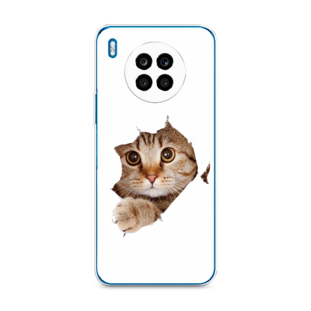 

Чехол на Huawei Nova 8i "Кот и бумага", Белый;коричневый, 6106450-1