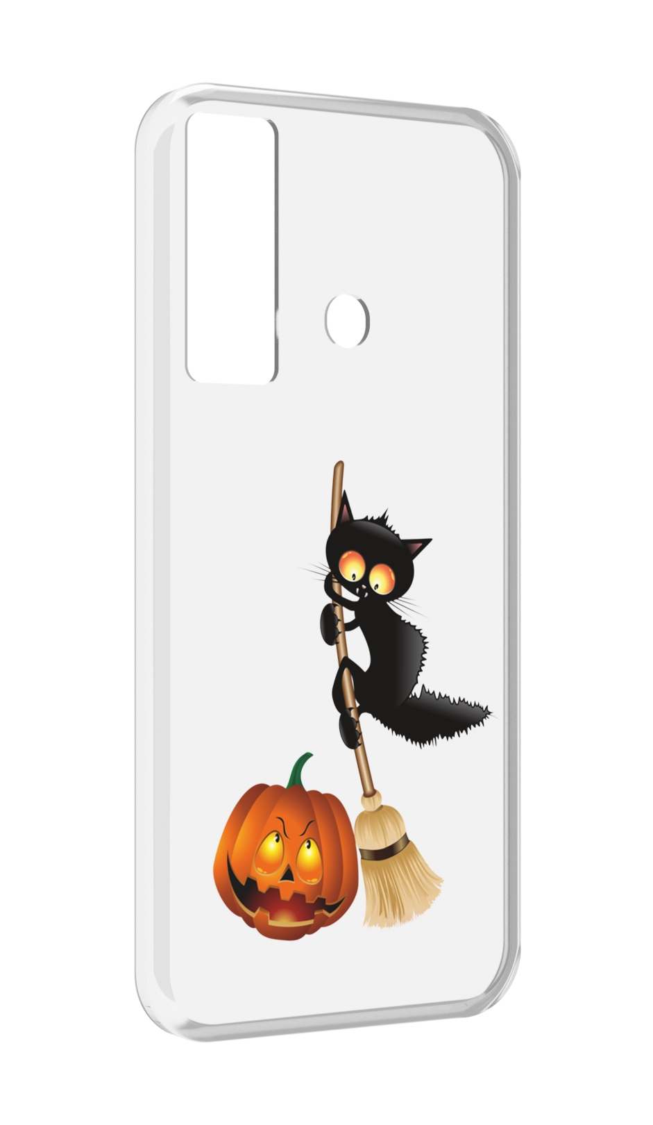 

Чехол MyPads хэлуинский котик для Tecno Camon 17, Прозрачный, Tocco