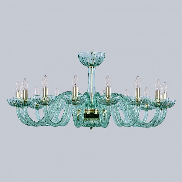 фото Подвесная люстра ivele crystal 1310/16/360 g bi/birusa/m-1h bohemia ivele crystal