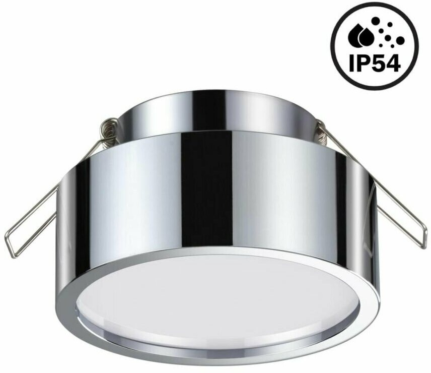 

NOVOTECH 358905 358905 SPOT NT21 хром Встраиваемый влагозащищенный светильник IP54 LED 400