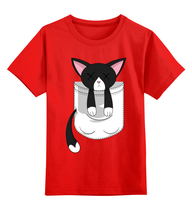 

Детская футболка Printio Котенок цв.красный р.128, 0000003038099