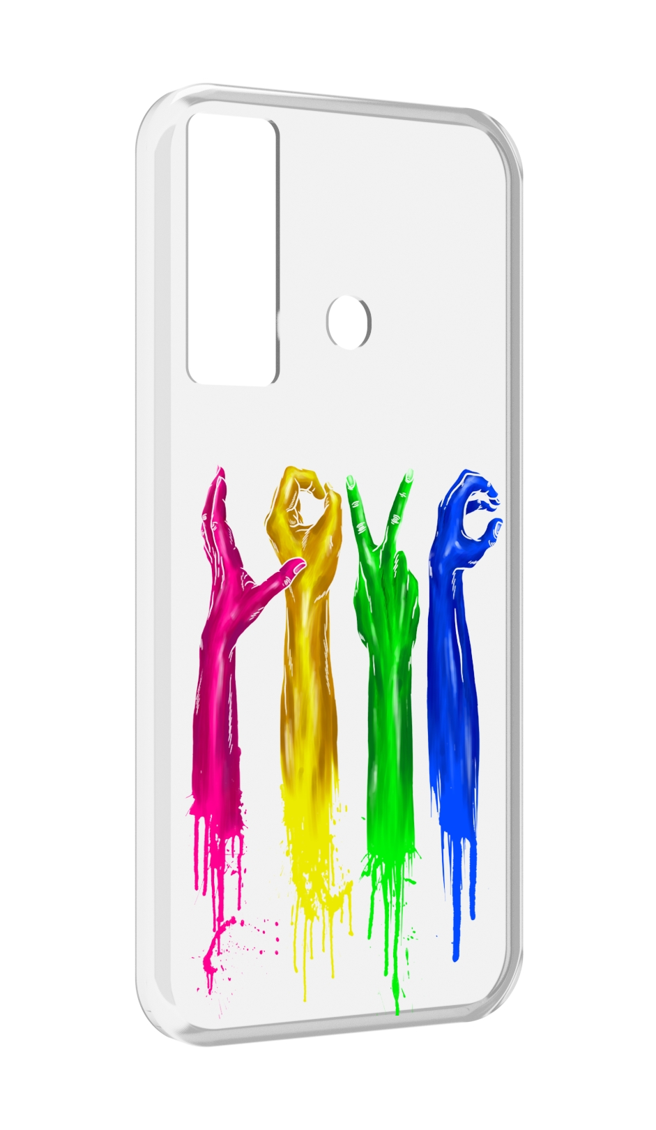 

Чехол MyPads яркие руки love для Tecno Camon 17, Прозрачный, Tocco