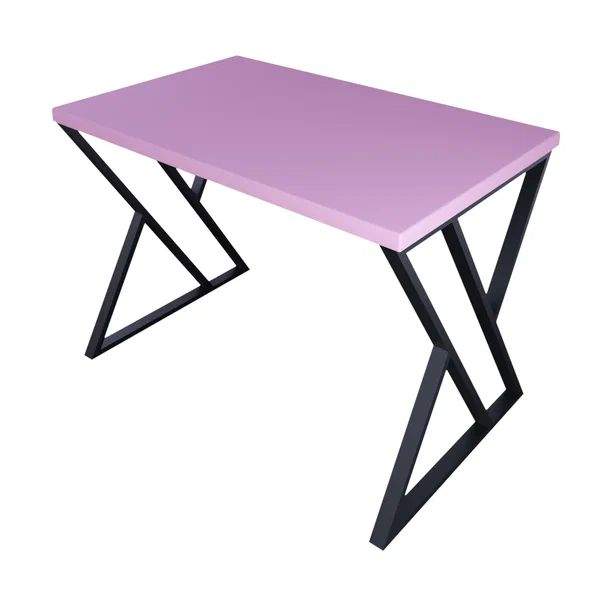 

Стол кухонный Solarius Loft с Z-образными ножками 110х60х75, розовый, черные ножки, Loft с Z-образными ножками