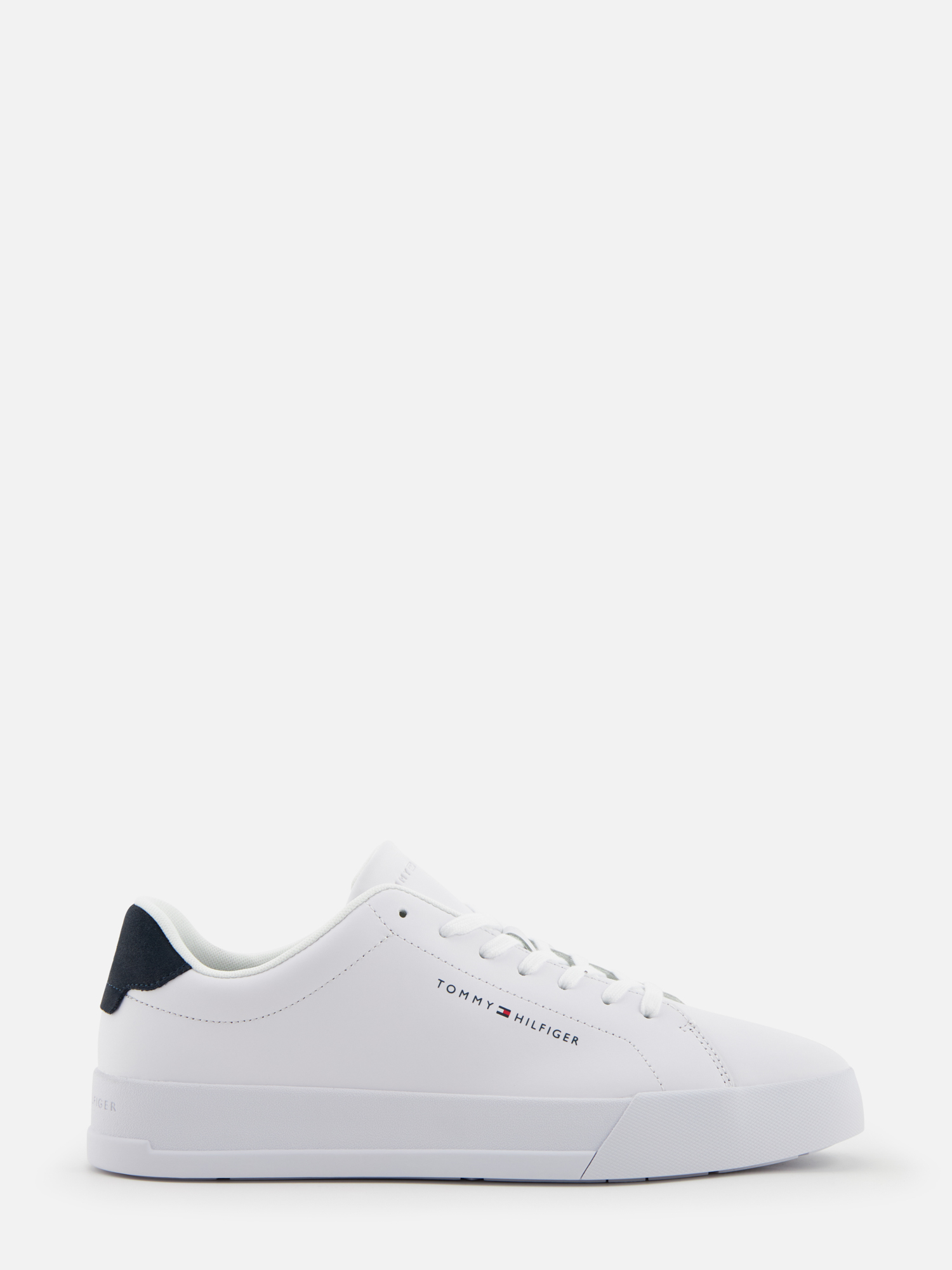 

Кеды мужские Tommy Hilfiger FM0FM049710LE белые 43 EU, Белый, FM0FM049710LE