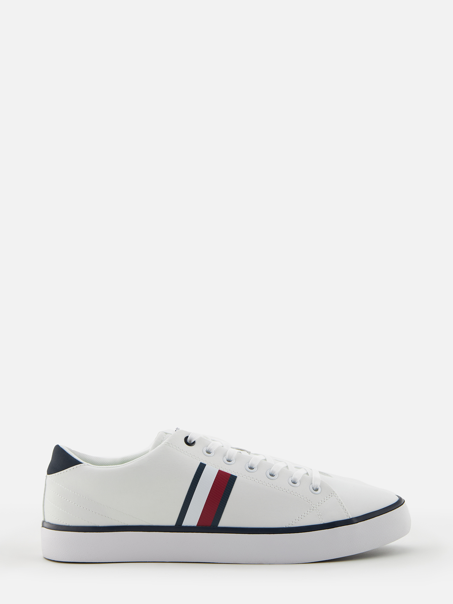 

Кеды мужские Tommy Hilfiger FM0FM04946YBS белые 42 EU, Белый, FM0FM04946YBS