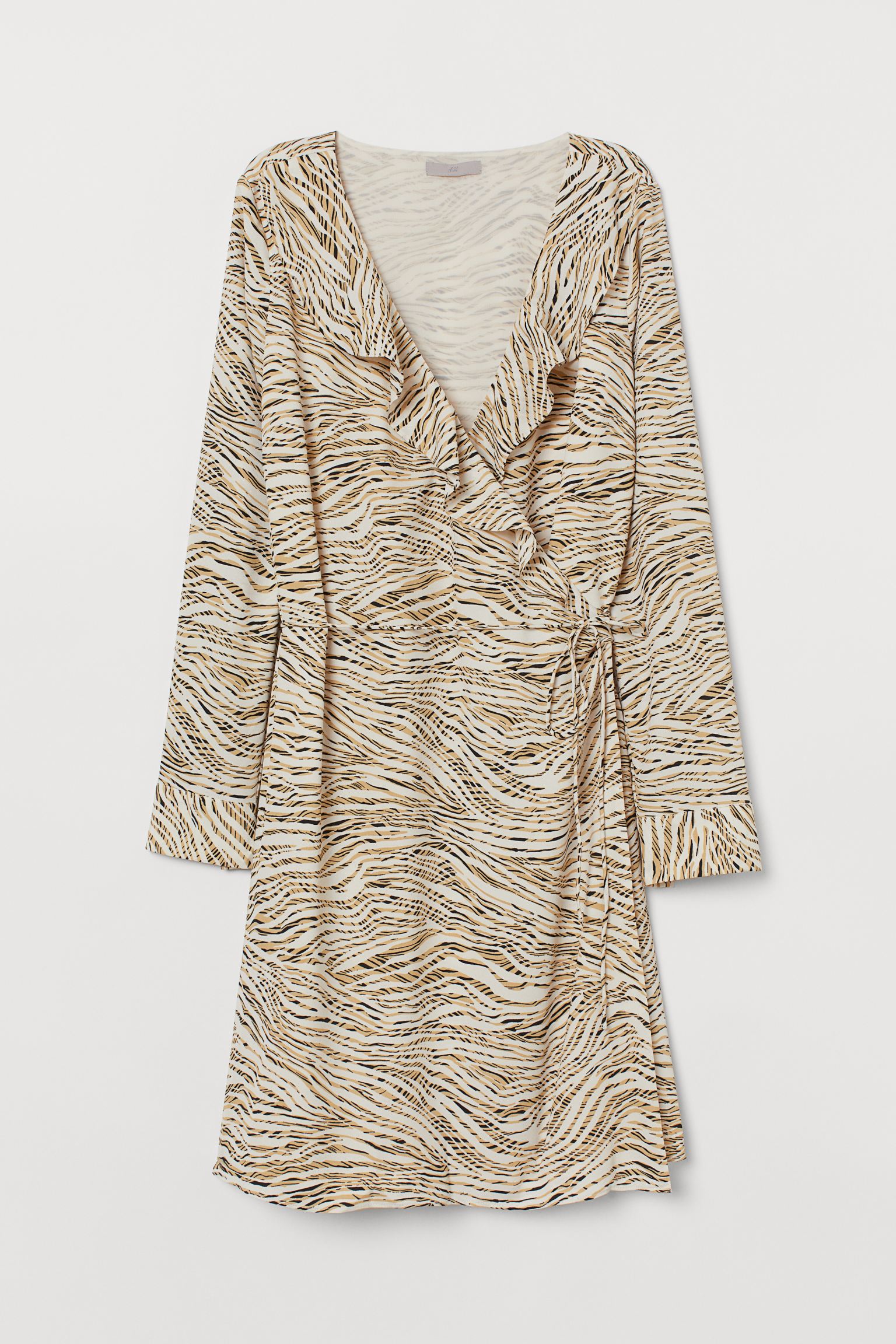

Платье женское H&M 848988001 бежевое 34 EU, Бежевый, 848988001