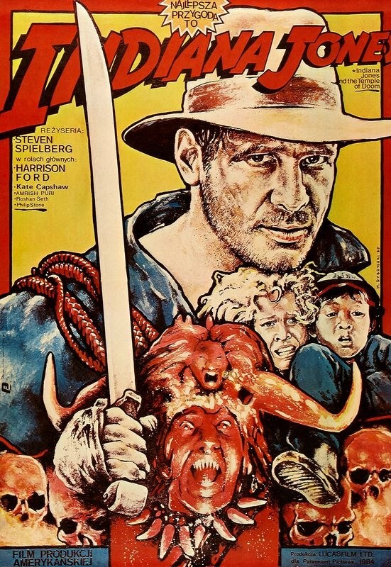 

Постер к фильму "Индиана Джонс и Храм судьбы" (Indiana Jones and the Temple of Doom) 50x70