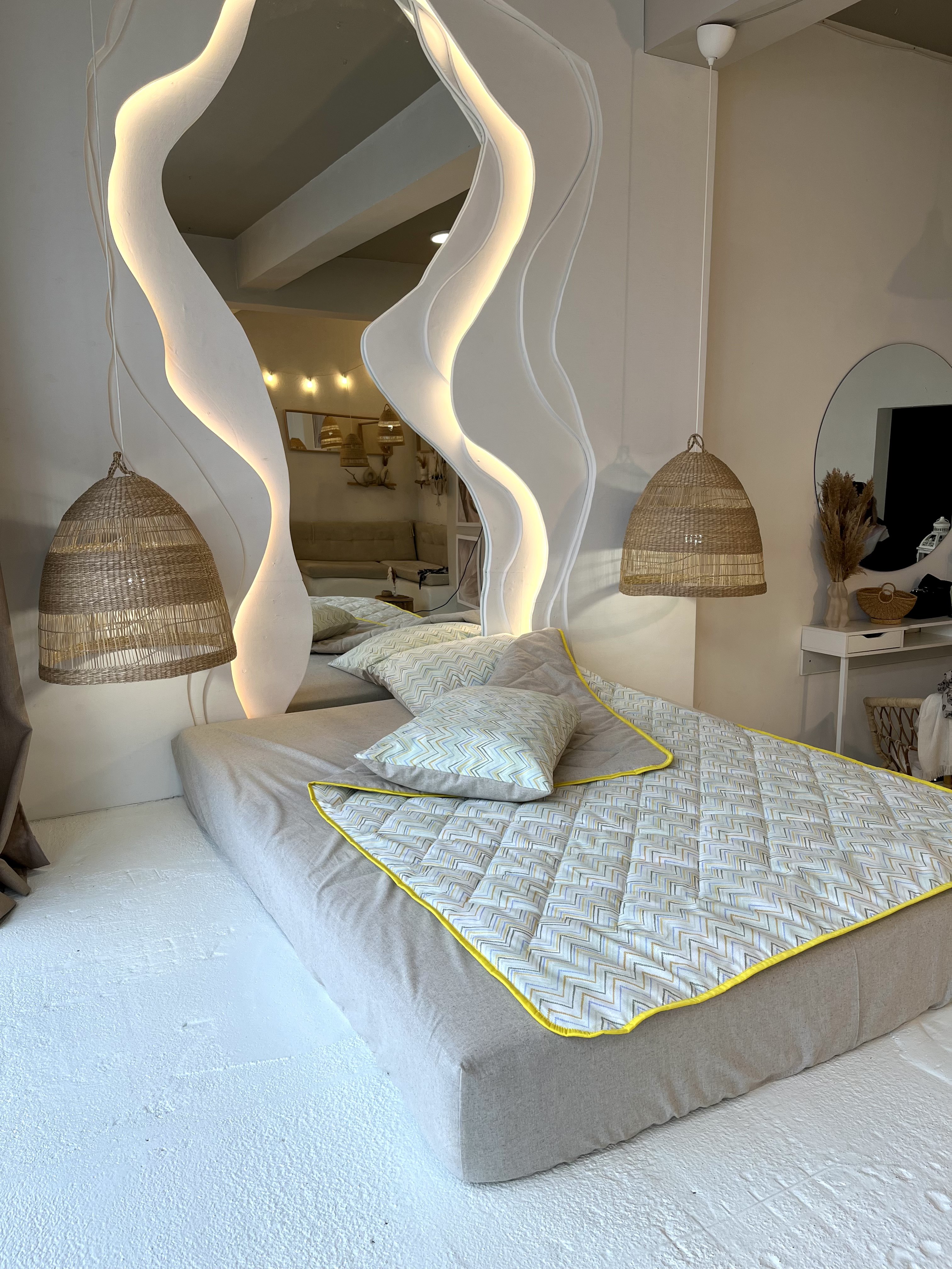 Комплект постельного белья Sleeping Place Евро Лен, Одеяло 200x220, 70x70